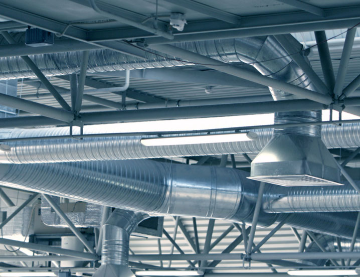 HVAC Unit in an industrial building